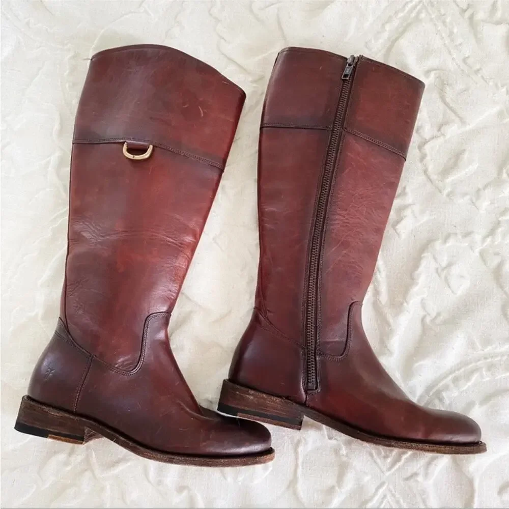 Frye Jayden D Ring Tall Boots Size 5.5 $398